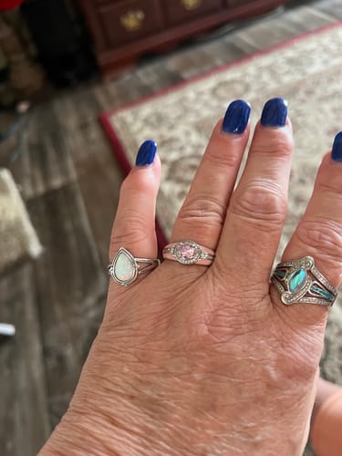 Customer photo review of Desert Tears Ring - Opal
