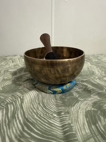 Customer photo review of Personalised Engraved Singing Bowl