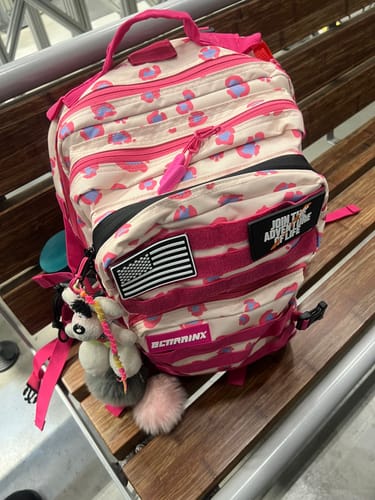Customer photo review of Mochila Táctica 25L All In Cream Leopard