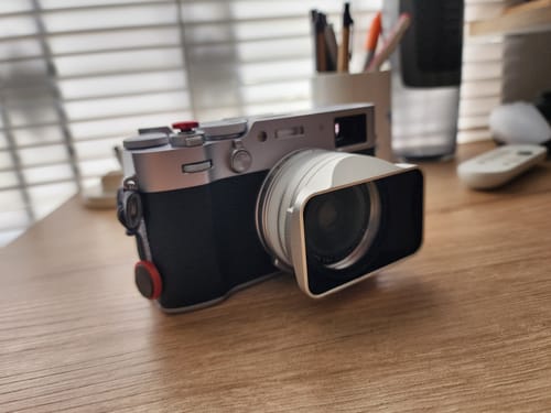 Customer photo review of Square Lens Hood Set for Fujifilm X100V / X100VI (Silver Aluminum)