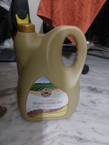 Customer photo review of Hathi Marka Filtered Groundnut Oil