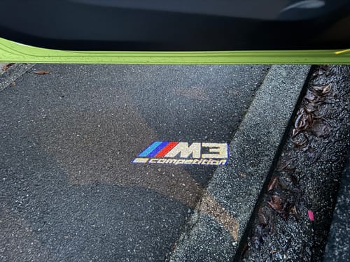 Customer photo review of BMW G SERIES DOOR LIGHTS
