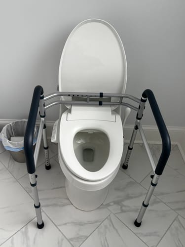 Customer photo review of Toilet Safety Rail (350lb)