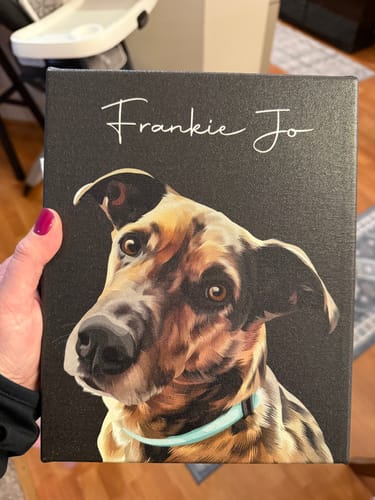 Customer photo review of Pet Art Canvas Wrap