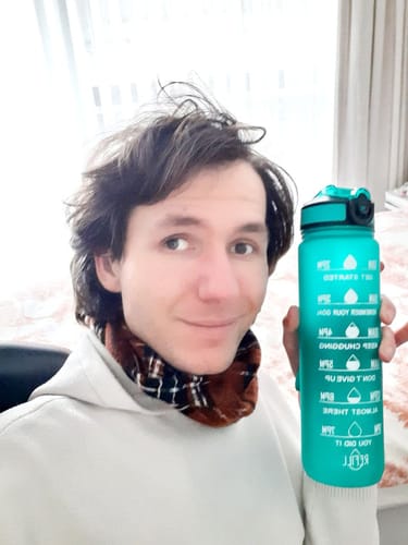 Customer photo review of Motivatie Waterfles