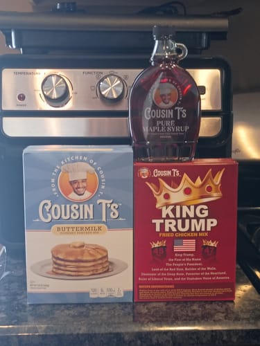 Customer photo review of Cousin T's Maple Syrup & Pancake Mix Bundle