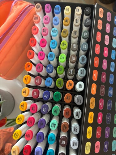 Customer photo review of Filgo Alloy - Set 72 Marcadores al Alcohol Tonos Surtidos