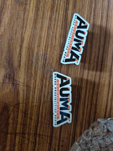 Customer photo review of Customized Magnetic Badge | Wear Your Brand | PrintMine.in