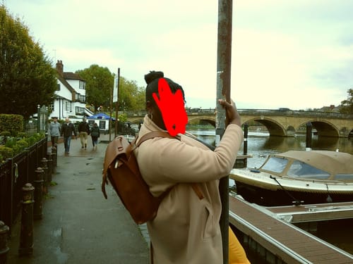 Customer photo review of Verbena Vintage Laptop Backpack