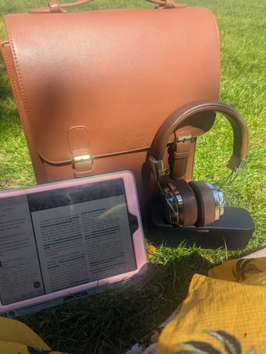 Customer photo review of Verbena Vintage Laptop Backpack