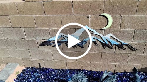 Customer video review of Snow-Capped Rocky Mountains - Metal Wall Art