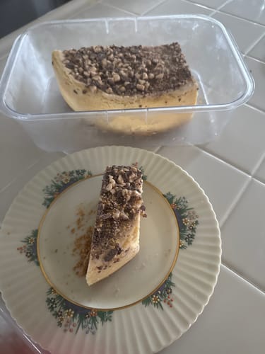 Customer photo review of Salted Caramel Cheesecake
