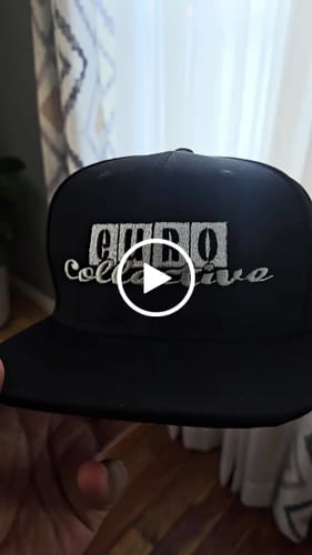 Customer video review of Custom White 3D Puff Embroidery Flat Embroidery Flat Eaves Sport Baseball Cap Design for Men/Women/Youth