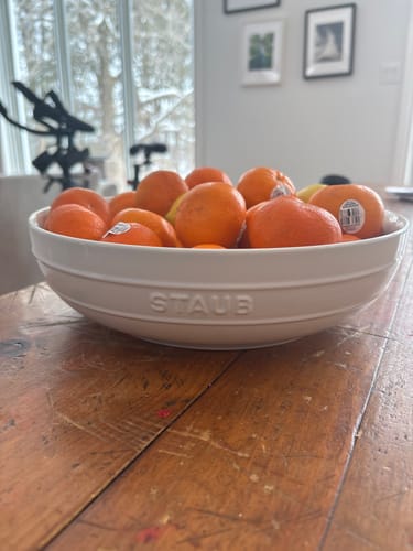 Customer photo review of STAUB Ceramique 28 cm Ceramic Round Serving Bowl, White
