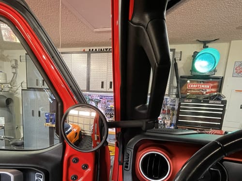 Customer photo review of A-PILLAR SIDE MIRRORS Set FOR 2018 - 2023 JEEP WRANGLER JL & GLADIATOR - CMM OFFROAD