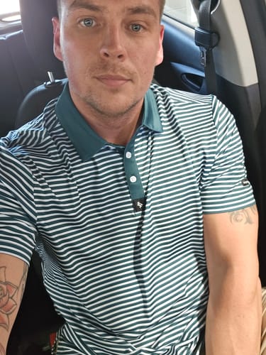 Customer photo review of Tight Stripes - Green/White
