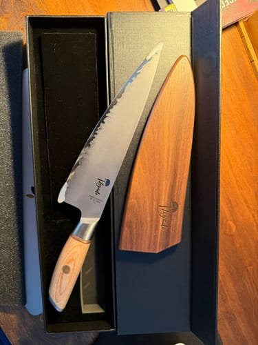 Customer photo review of Cuchillo Parrillero PRO Damasco 3 capas hoja 21 cm LEGADO - ANDES