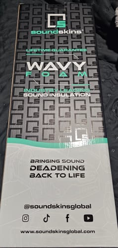 Customer photo review of SoundSkins | Wavy Foam Sound Deadening Kit Lightweight Closed Cell Foam Mat | SSK-Wavy | 315mil/8mm, 32.3 sq ft