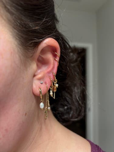 Customer photo review of Rose Earring Set