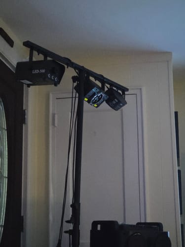 Customer photo review of RaveLight™ UPGRADED 15-Eye Laser Party Light