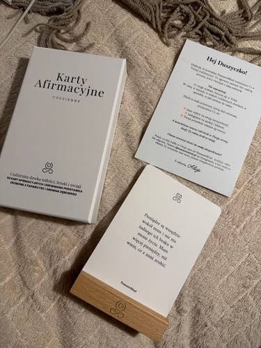 Recenzja produktu Karty Afirmacyjne ze zdjęciem od klienta
