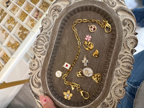 Customer photo review of Design Your Custom Charm Jewelry | The Pretty Pickie Charm Bar