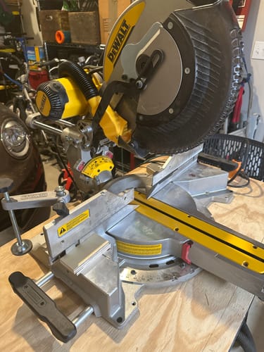 Customer photo review of DeWalt DWS779/780 Sliding Miter Saw Dust Collection