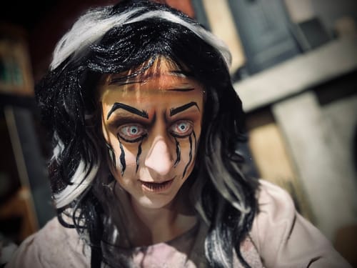 Customer photo review of PRIMAL ® Plague - White Mini-Sclera Colored contact Lenses