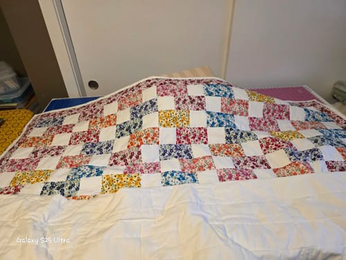 Customer photo review of Brick Prairie Precut Quilt Kit (Backing included)