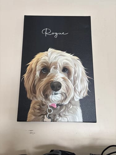 Customer photo review of Pet Art Canvas Wrap