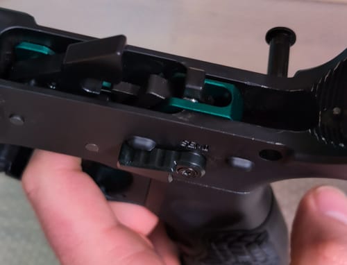 Customer photo review of Partisan Forced-Reset Drop-In Cassette Trigger FRT – AR-15 Platform (USA-Made)