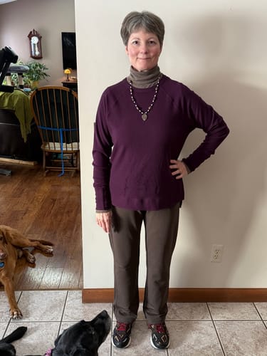 Customer photo review of Emerson Straight Leg Pants - Bracken