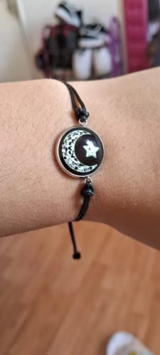 Customer photo review of Romantic Luminous Sun Moon Couple Bracelets for Women Men Handmade Braided Rope Matching Bracelet Valentine's Day Jewelry Gifts