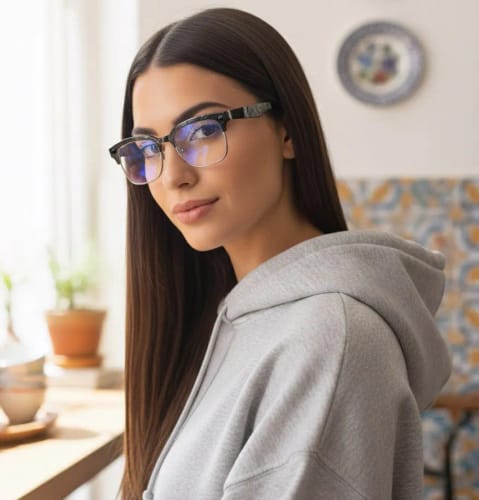 Customer photo review of 2026 New AI Smart Glasses 4K 8MP HD Camera Video 1080P 100+ Languages Translation WiFi Sunglasses Bluetooth Call Music Men Women