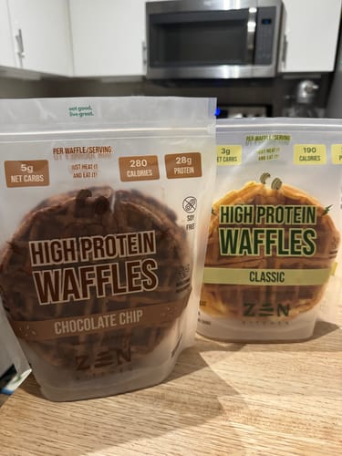 Customer photo review of Zen Protein Waffles - Classic