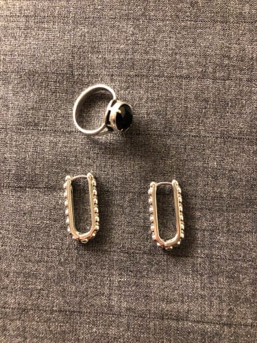 Customer photo review of New Hot Sale Exaggerate Hip-Hop Punk Geometry Large Square Metal Earrings for Women Fashion Personalized Praty Jewerly GIfts