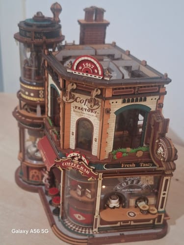 Customer photo review of Dreamy Coffee Factory 3D Wooden Puzzle
