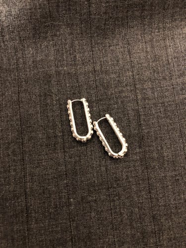 Customer photo review of New Hot Sale Exaggerate Hip-Hop Punk Geometry Large Square Metal Earrings for Women Fashion Personalized Praty Jewerly GIfts