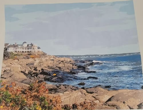 Customer photo review of Custom Pet Paint By Numbers