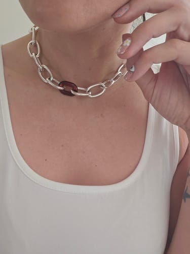 Customer photo review of Collar Detalle Resina