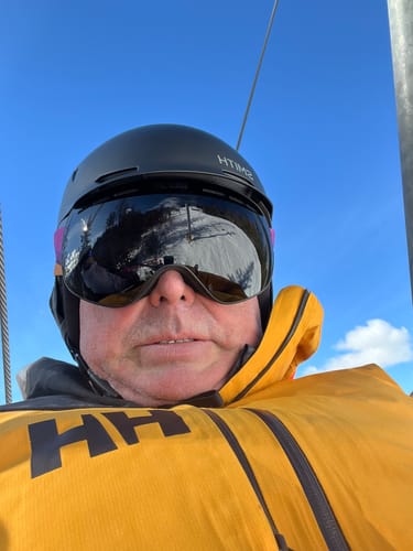 Customer photo review of The Emily Snow Goggle - Photochromic Black Lens