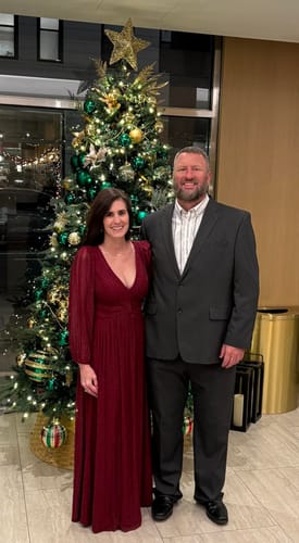 Customer photo review of Green Long Sleeve Ruched V Neck A Line Prom Dress With Slit