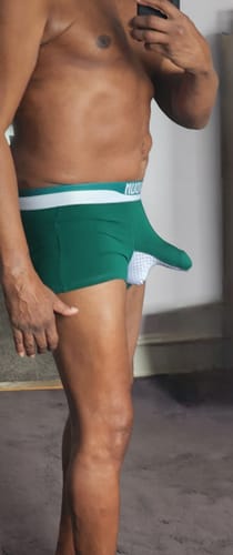 Customer photo review of 3 Pack Men's Comfy Cotton Dual Pouch Underwear