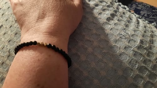 Customer photo review of Obsidian Armband