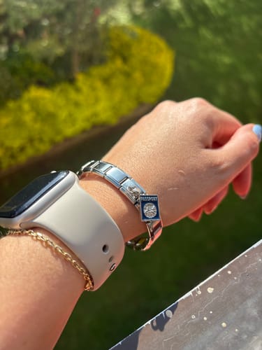 Customer photo review of Italian Bracelet Silver
