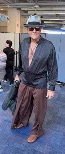 Customer photo review of Mens Solid Color Deep V-Neck Long Sleeve Shirt SKUL01100