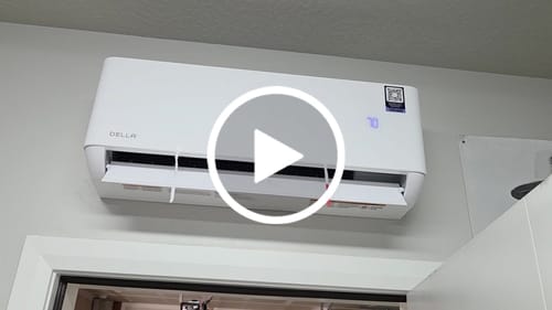 Customer video review of DELLA Optima Series 9000 BTU 24 SEER2 Ultra Heat Mini Split AC - Up to 400 Sq.Ft.