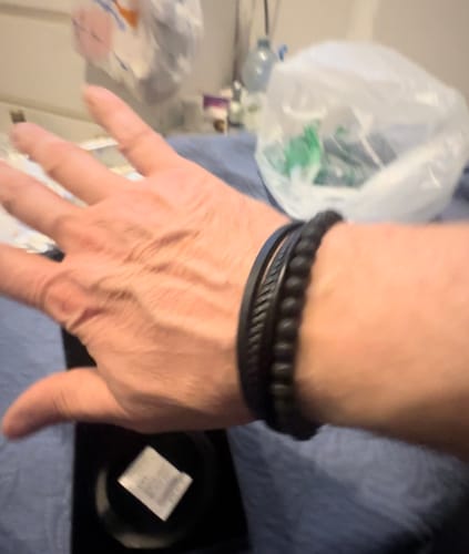Customer photo review of Lederarmband "Braid"