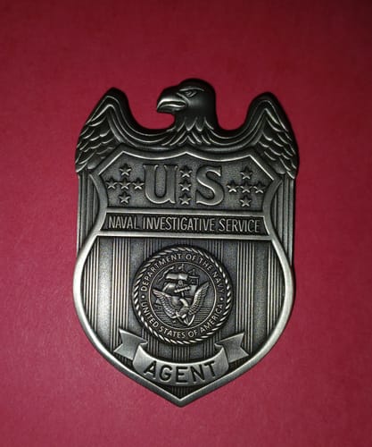 Customer photo review of US NIS 1980s Naval Investigative Service Agent Badge Museum Piece