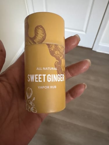 Customer photo review of Sweet Ginger Vapor Rub Stick